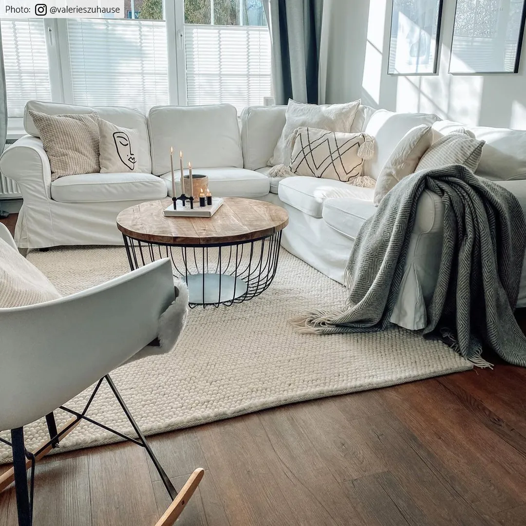 Wool rug - Avafors Wool Bubble (beige)
