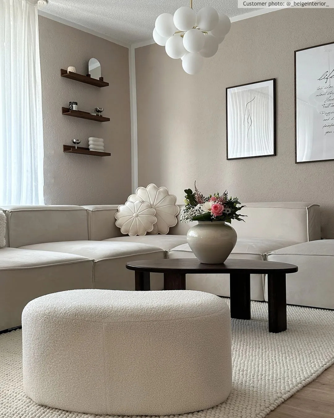 Wool rug - Avafors Wool Bubble (beige)