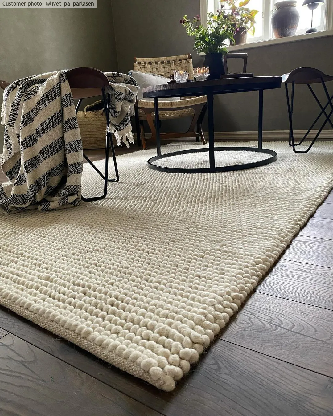 Wool rug - Avafors Wool Bubble (beige)