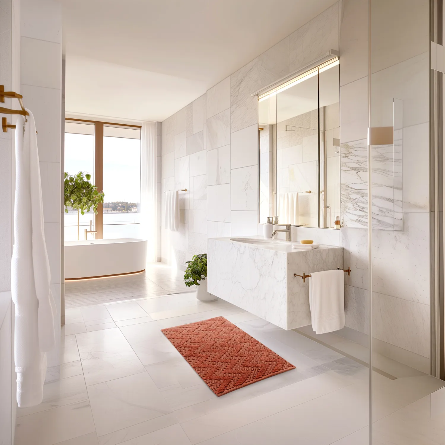 Bath mat - Bellona (Terracotta)