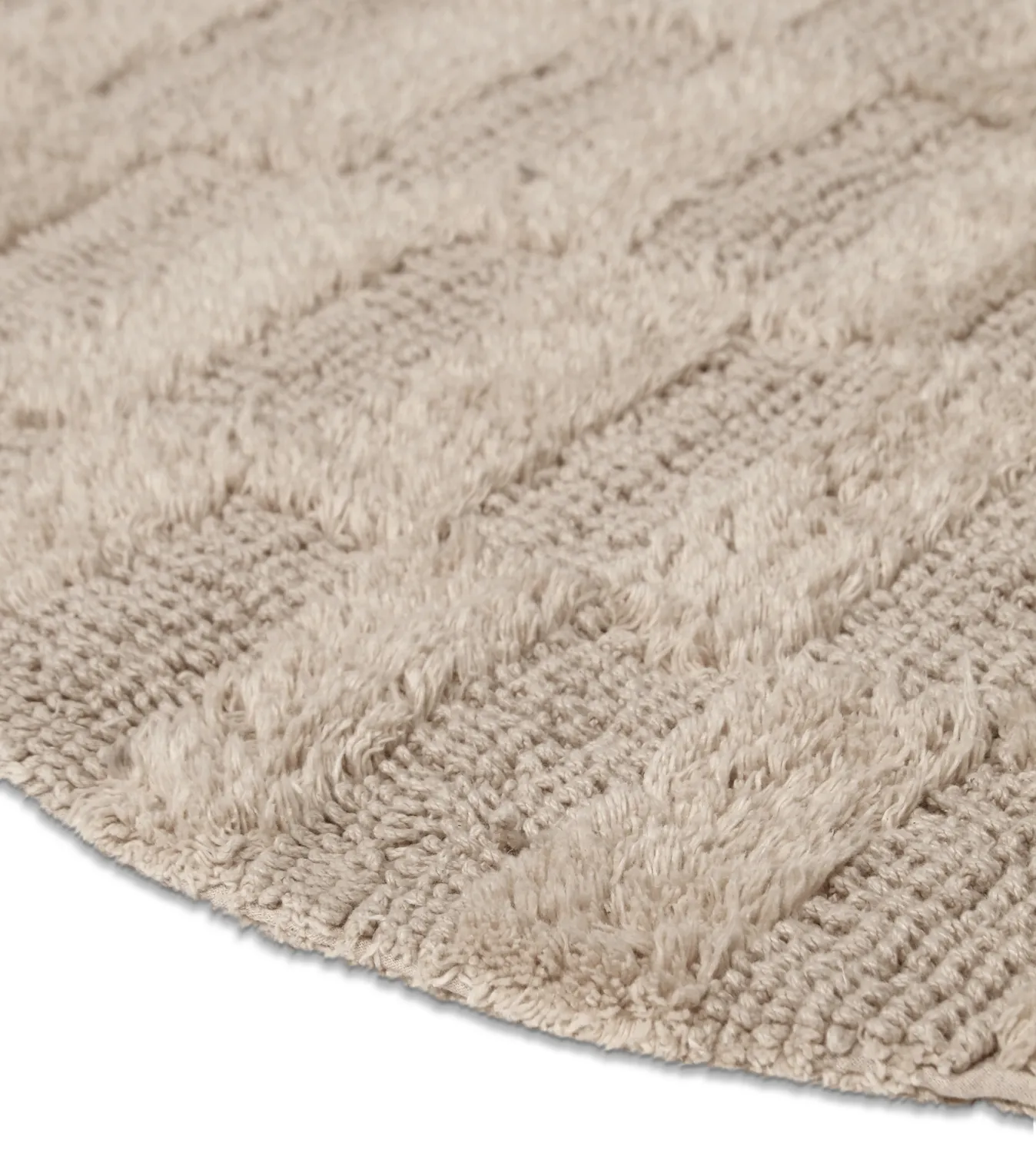 Oval bath mat - Beige (beige)