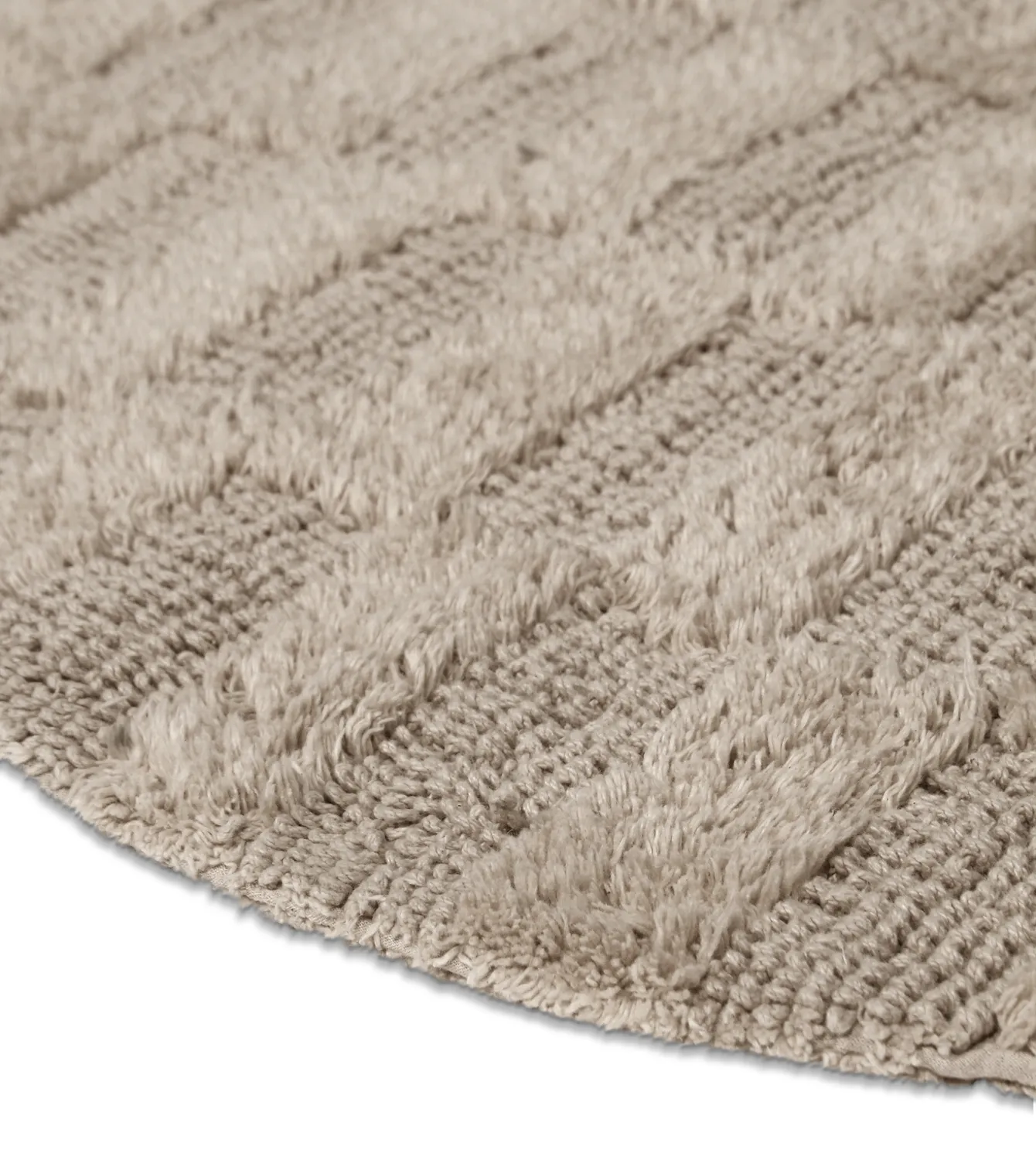 Round bath mat - Beige (Beige)