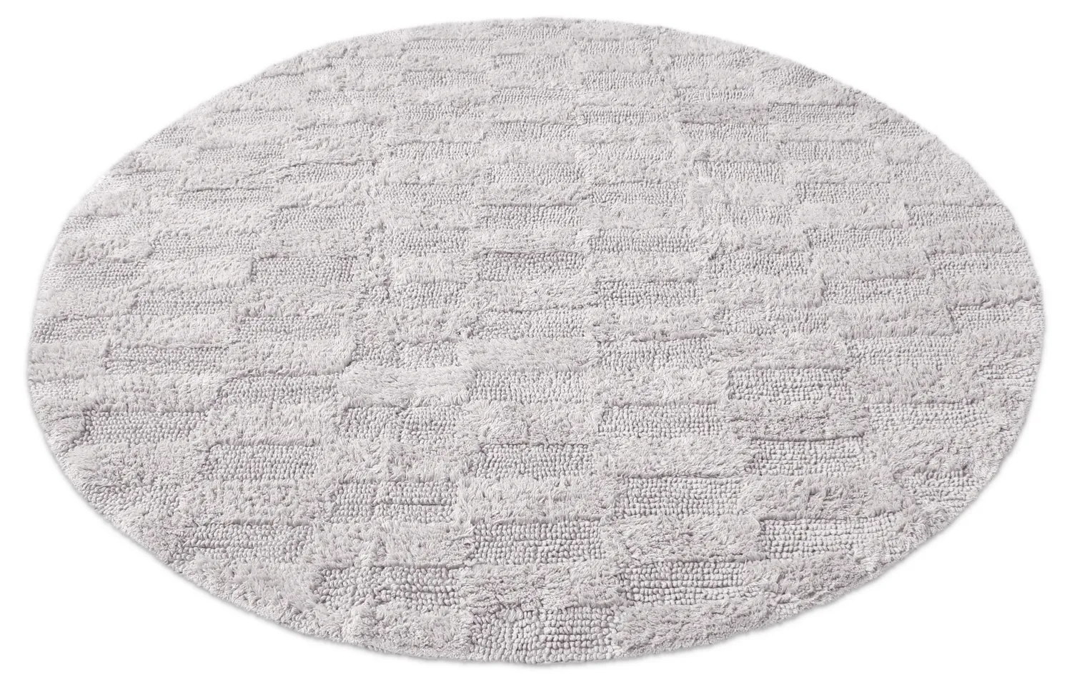 Round bath mat - Bevin (light gray)