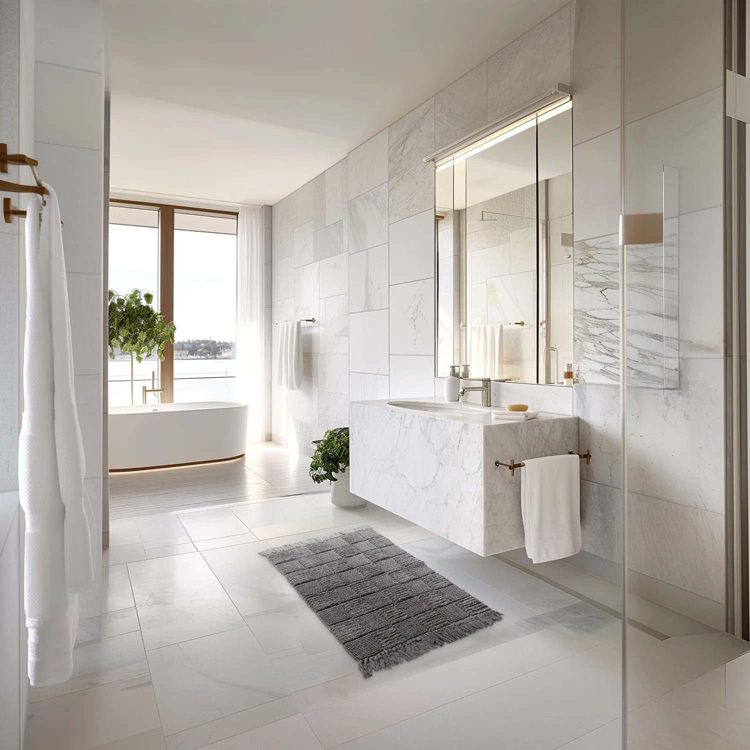 Bath mat - Duna (dark gray)