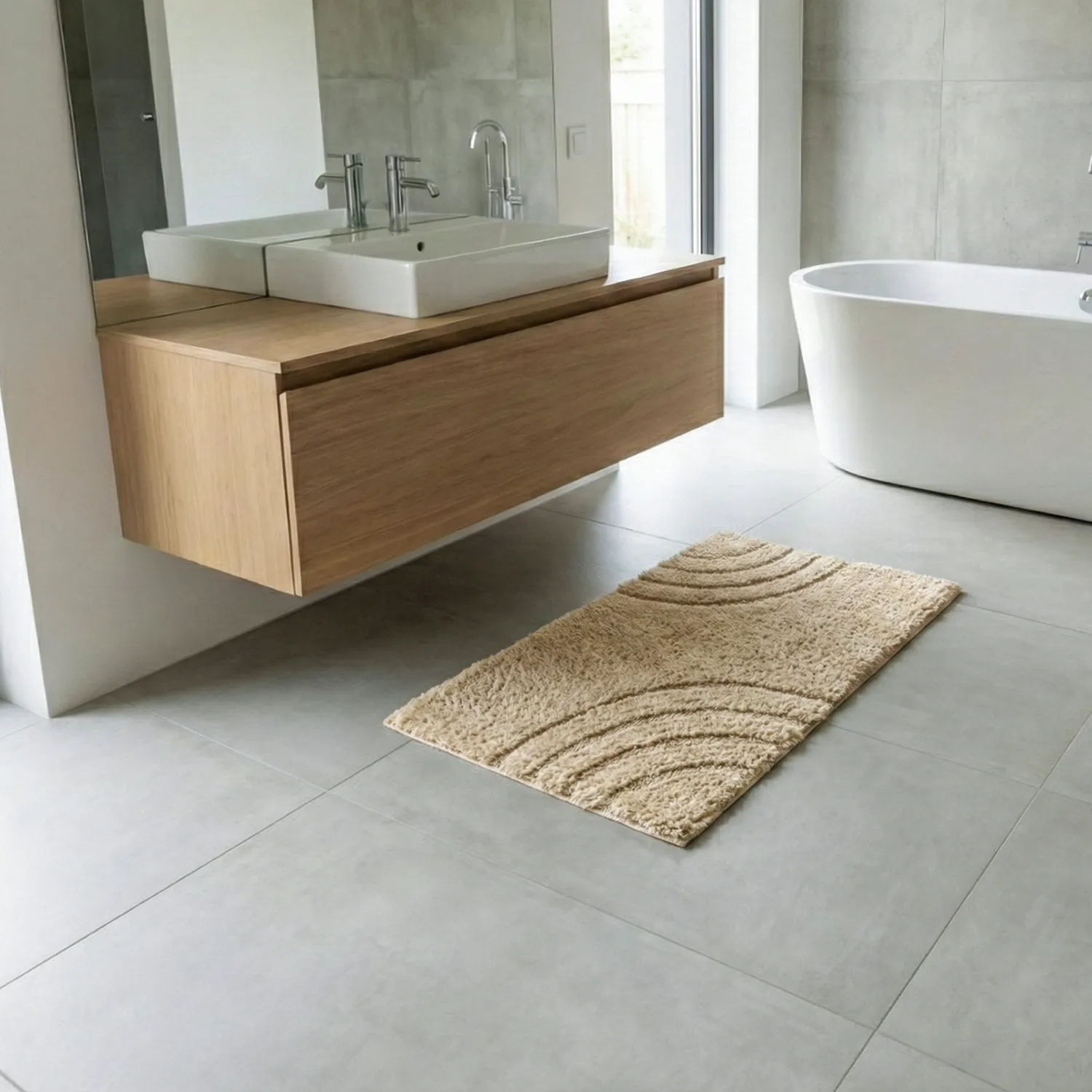 Bath mat - Eliza (beige)