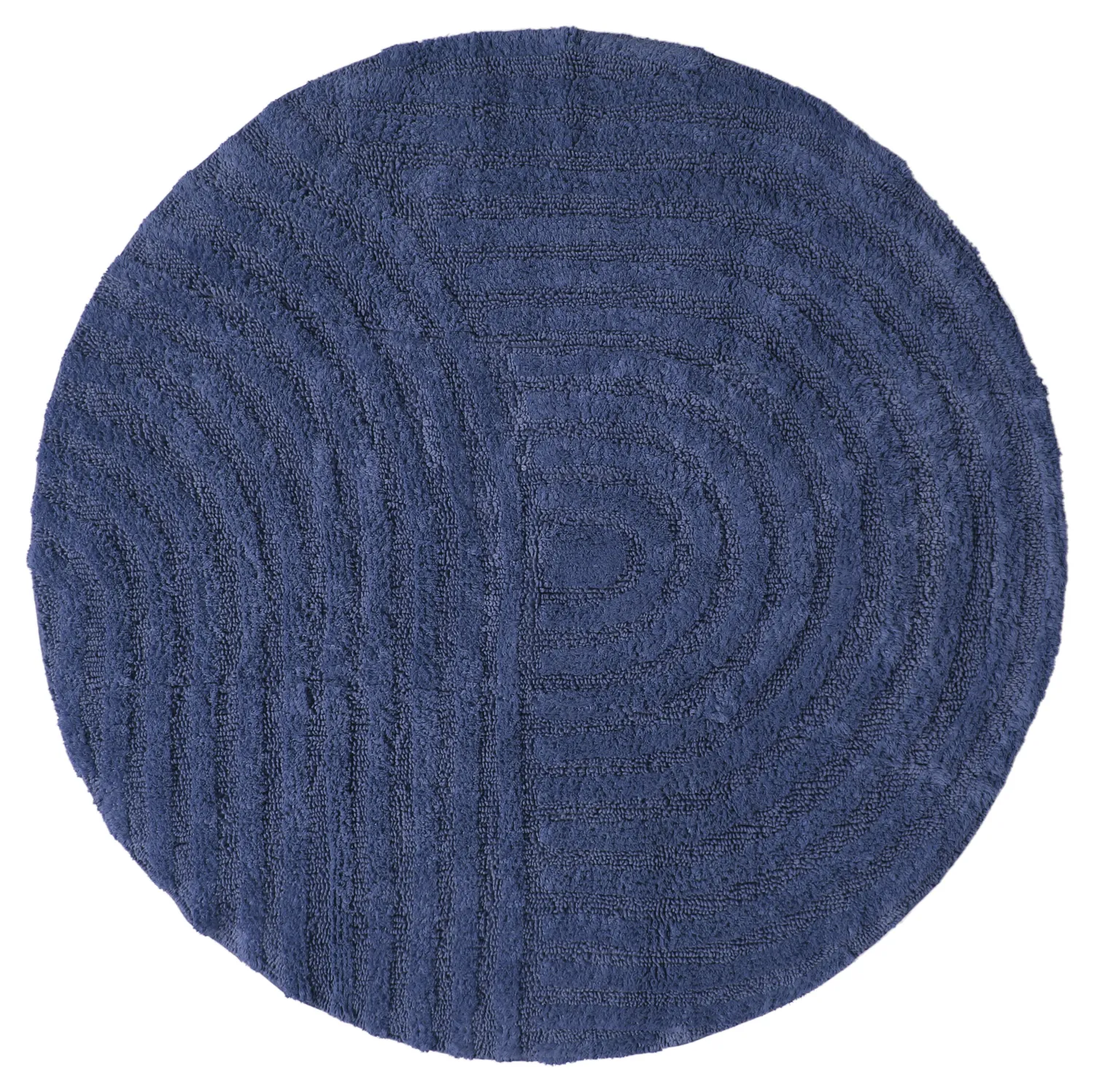 Round bath mat - Embla (blue)