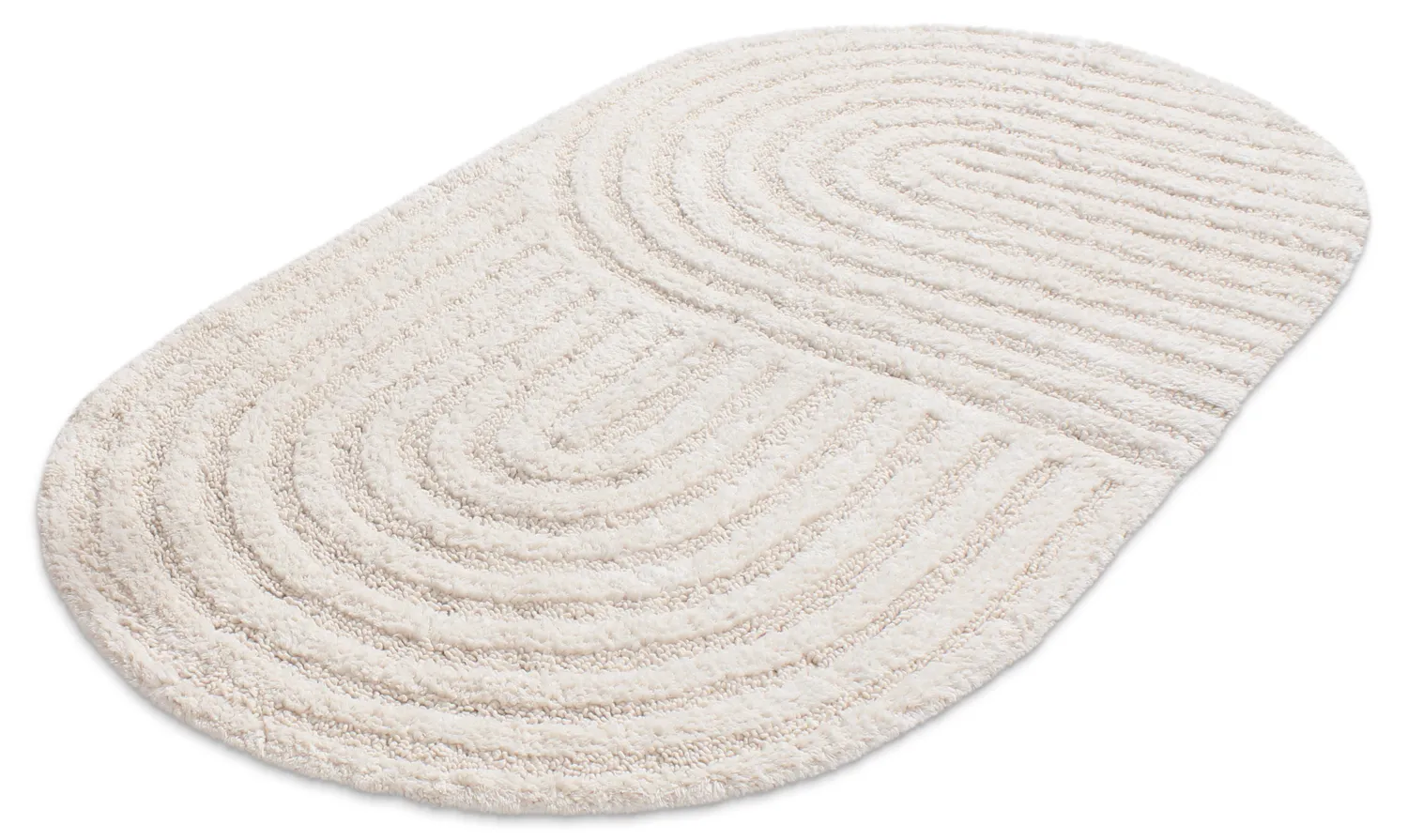 Oval bath mat - Embla (offwhite)