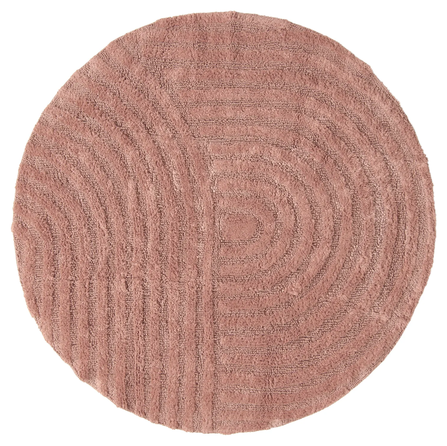 Round bath mat - Embla (pink)