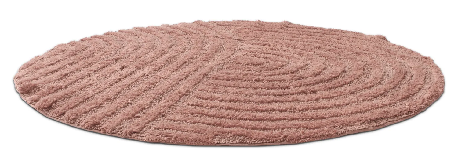 Round bath mat - Embla (pink)