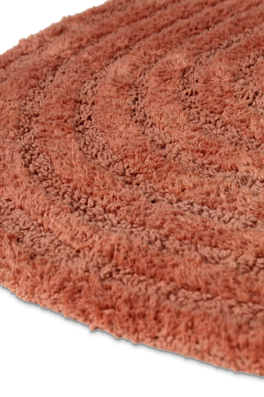 Oval bath mat - Embla (Terracotta)