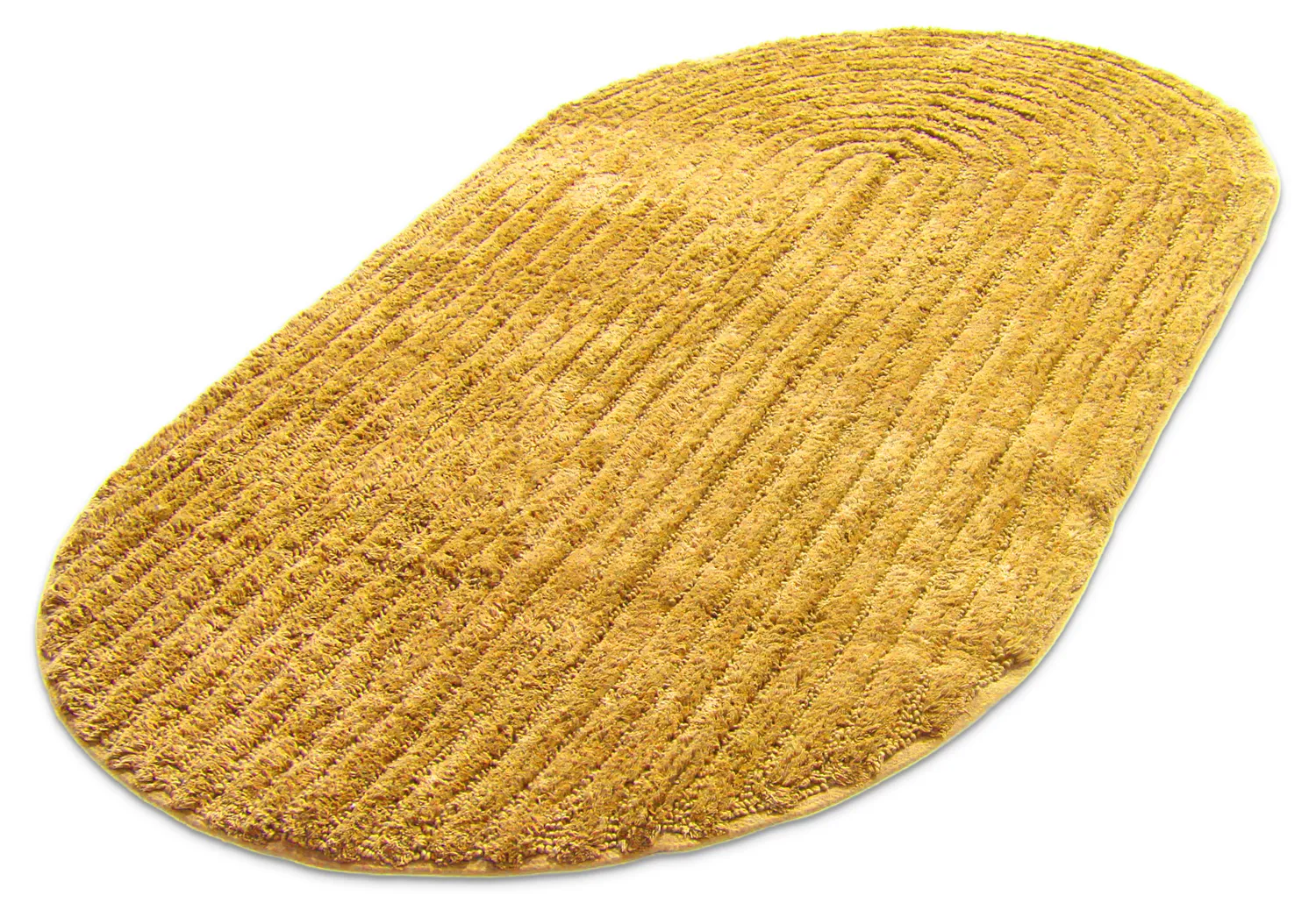 Oval bath mat - Eveena (yellow)