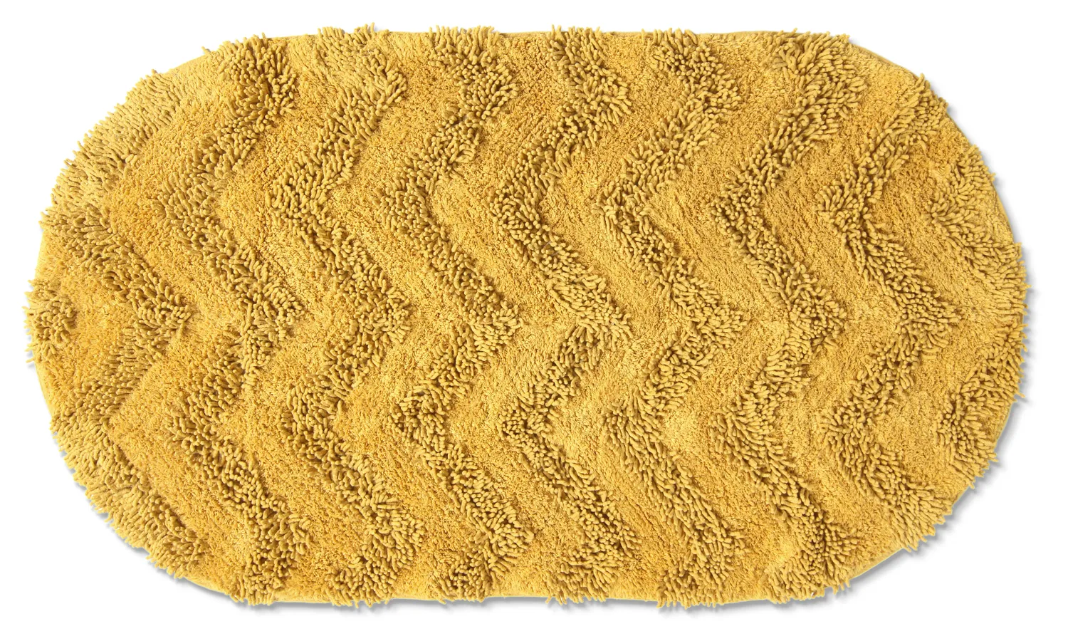 Oval bath mat - Three (yellow)