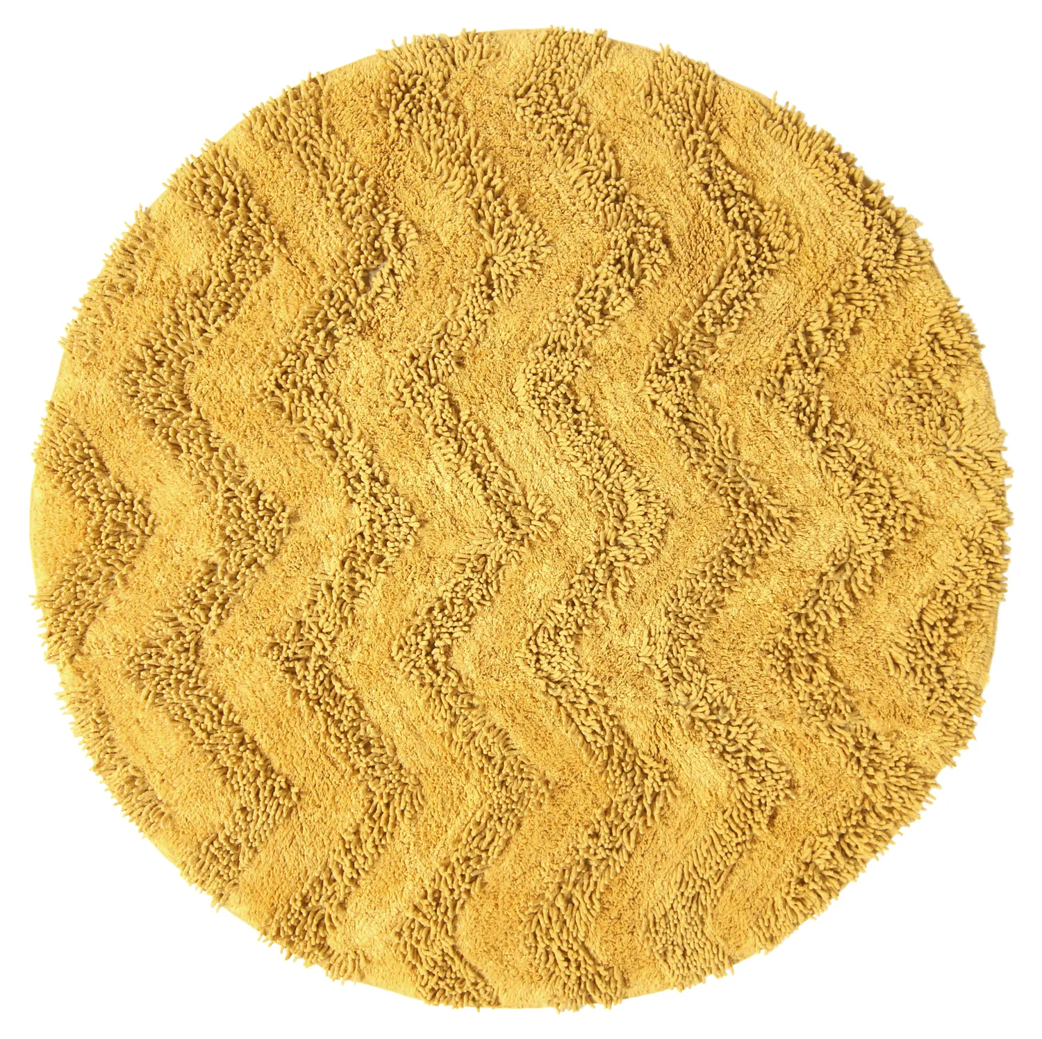 Round bath mat - Three (yellow)
