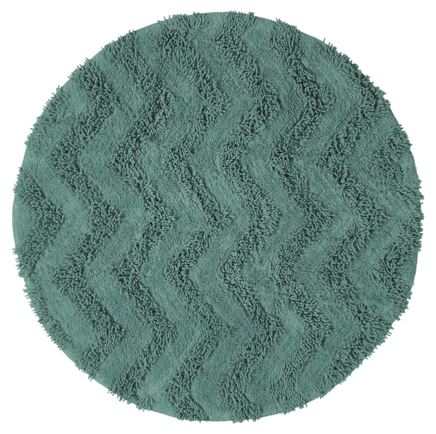 Round bath mat - Three (dark green)