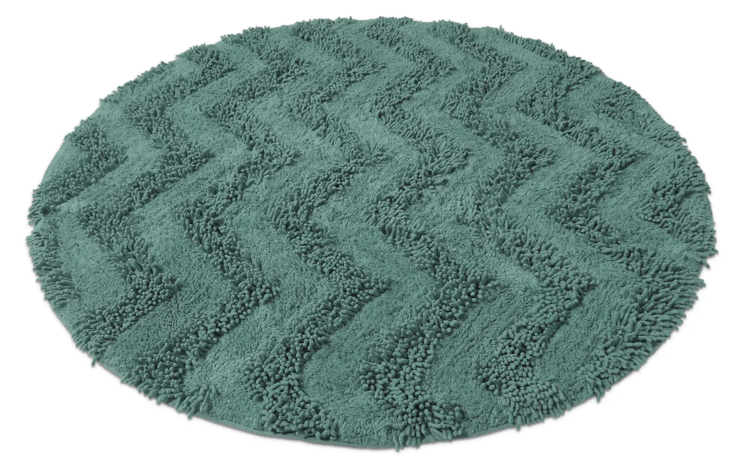 Round bath mat - Three (dark green)