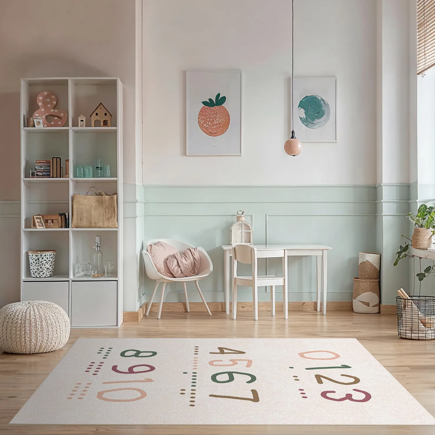 Childrens rugs - Counting rug (multi)