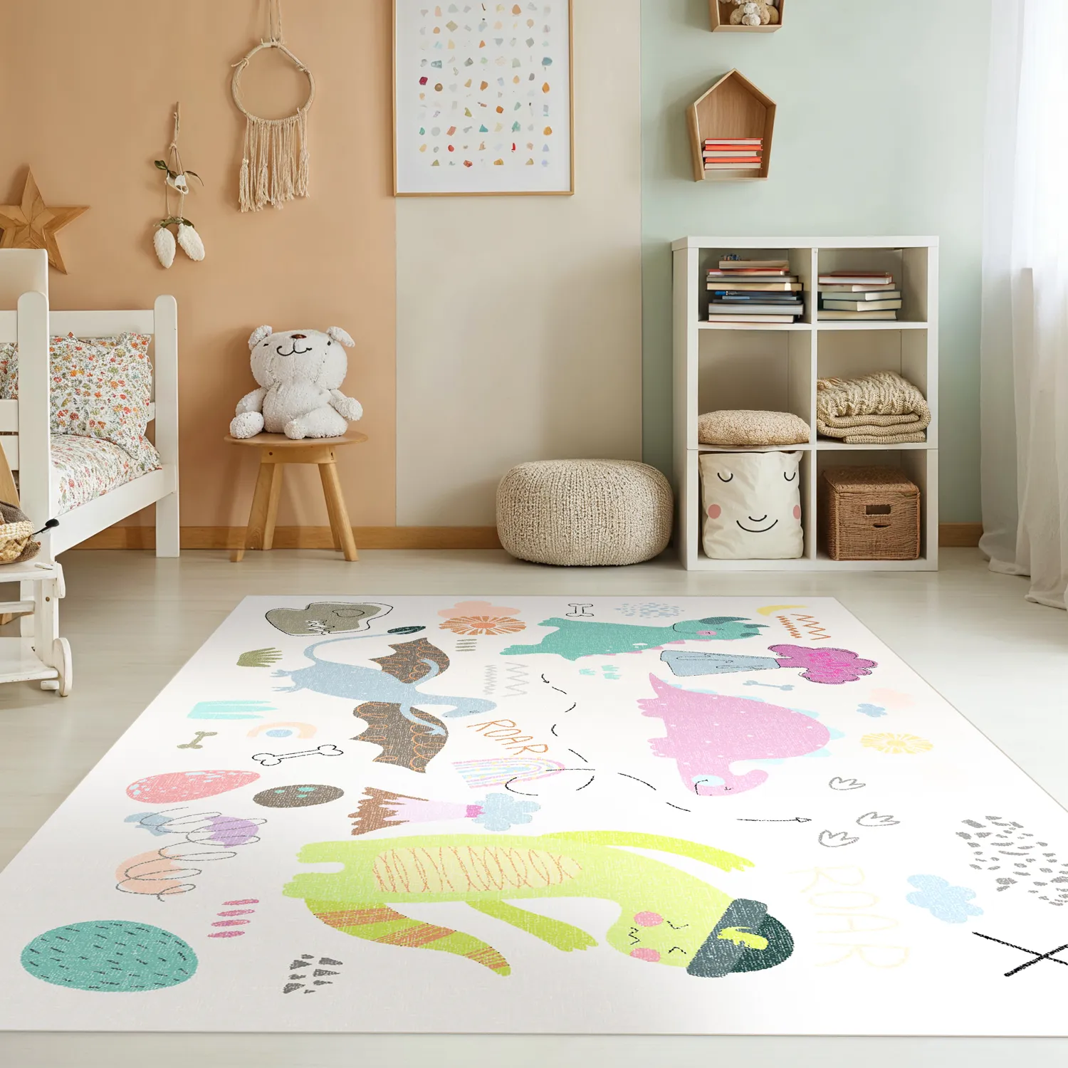 Childrens rugs - Dino (multi)