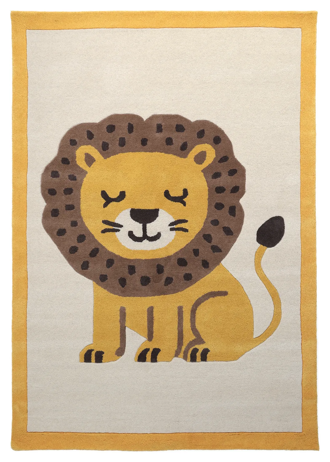 Children's Rug - Lion Hand Tufted Wool Premium (beige/multi)
