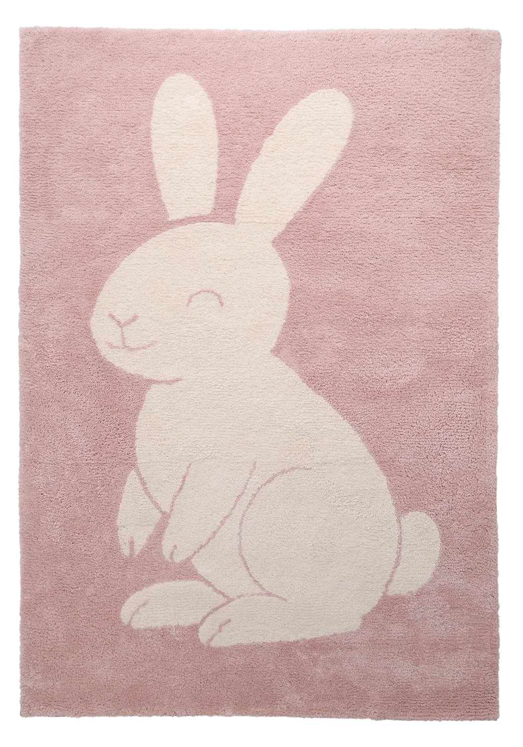 Children's Rug - Soft Bunny (pink/cream)
