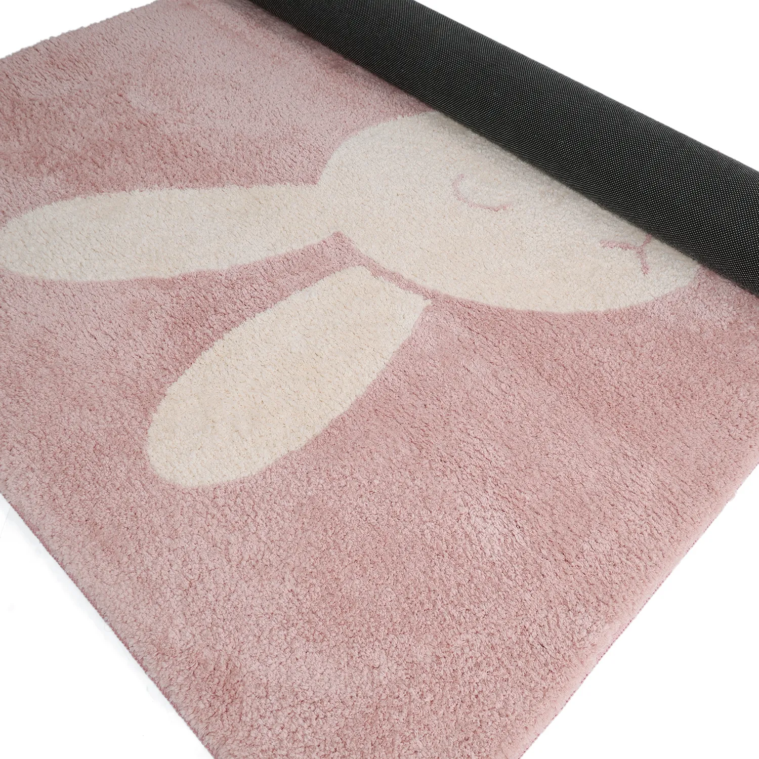 Children's Rug - Soft Bunny (pink/cream)