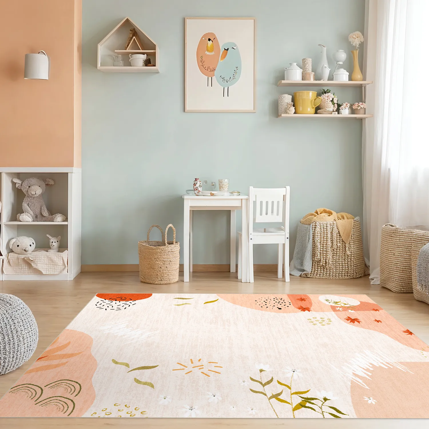 Childrens rugs - Zora (pink)
