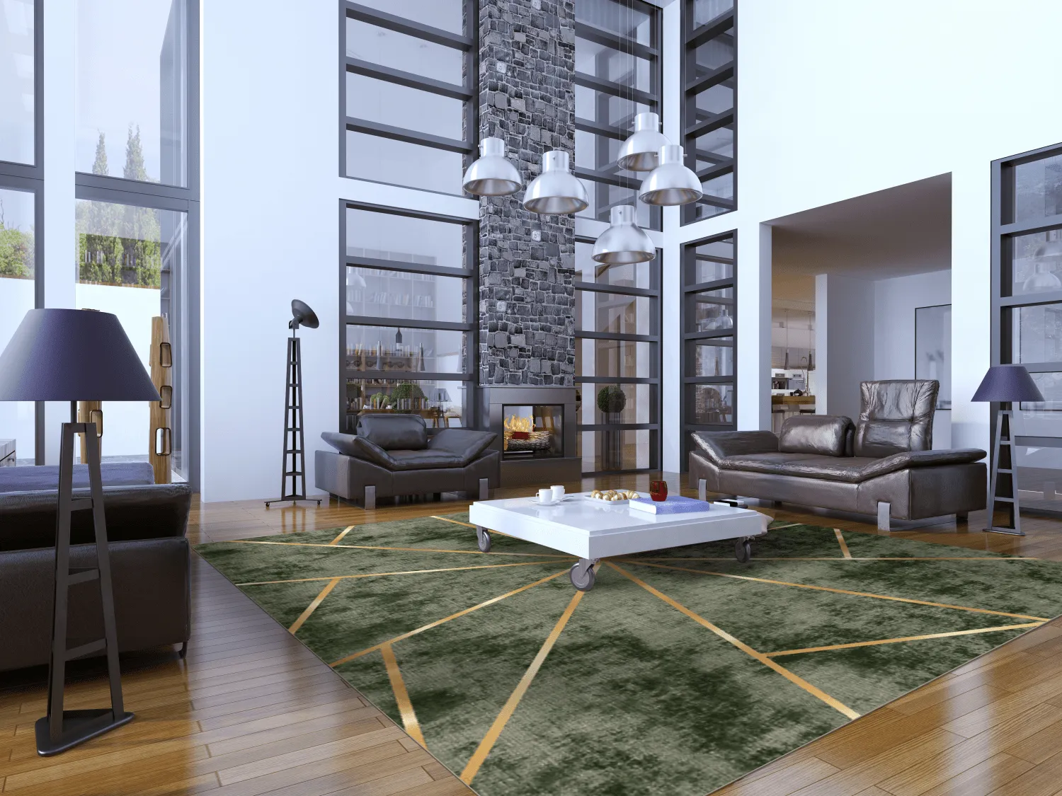 Wilton rug - Bellizzi (green)
