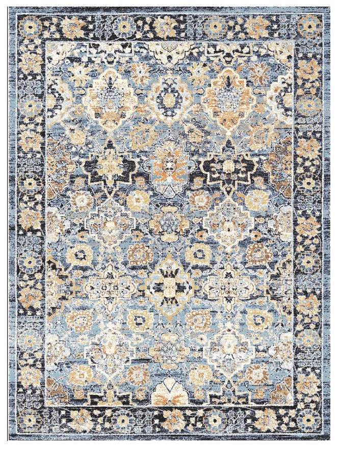 Wilton rug - Fernana (blue/multi)