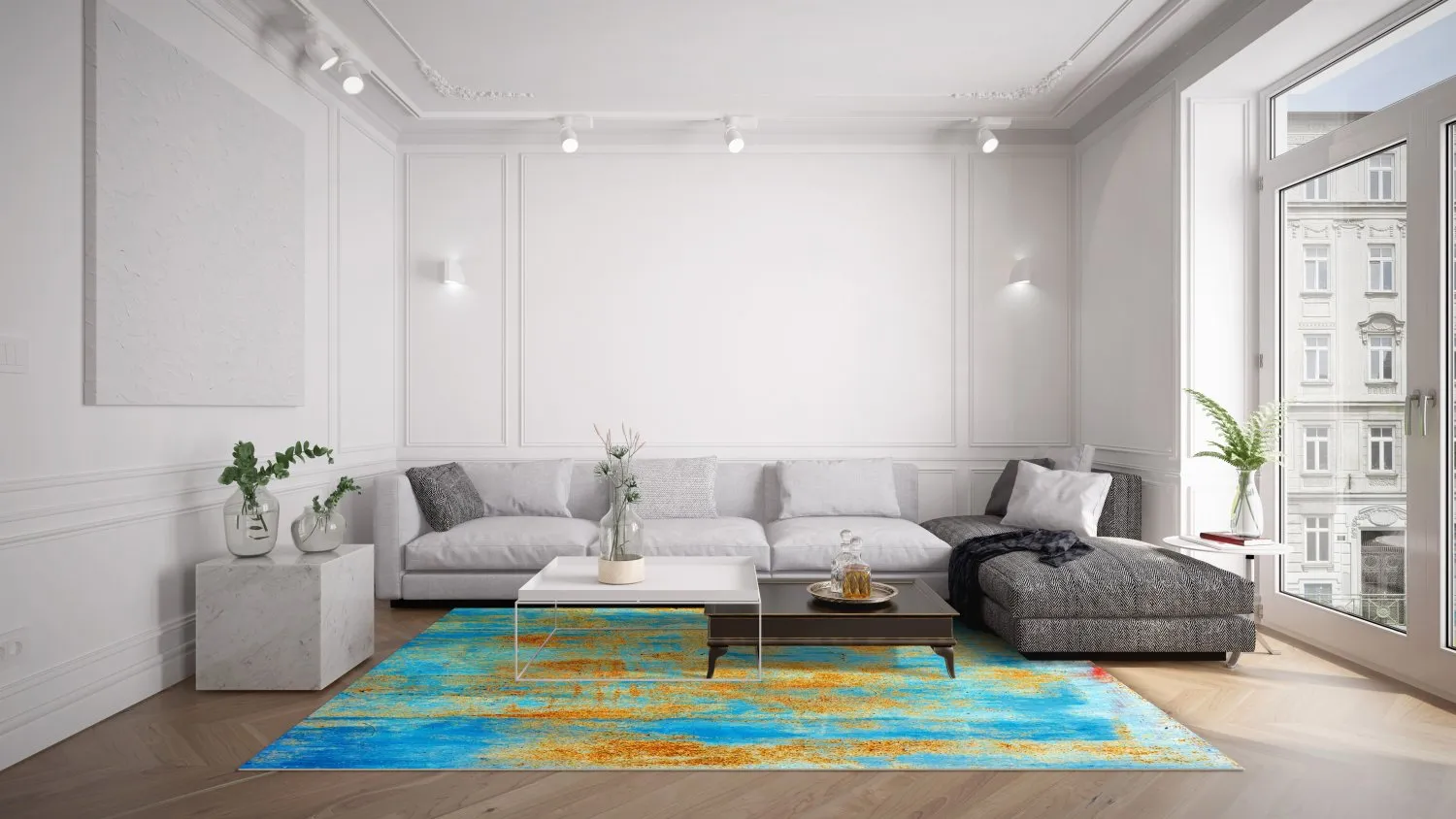 Wilton rug - Molina (blue)