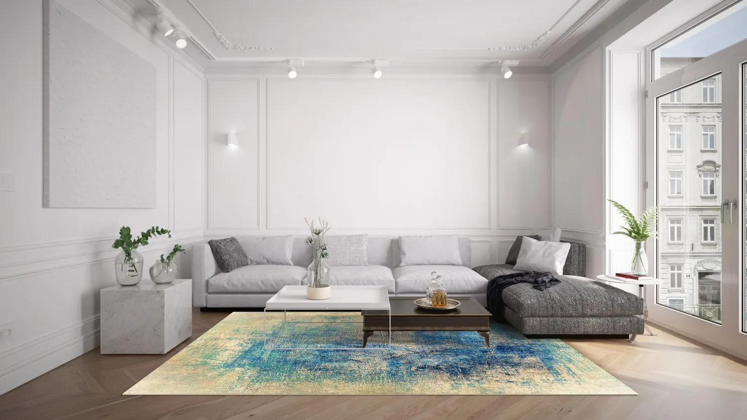 Wilton rug - Sierra (blue)