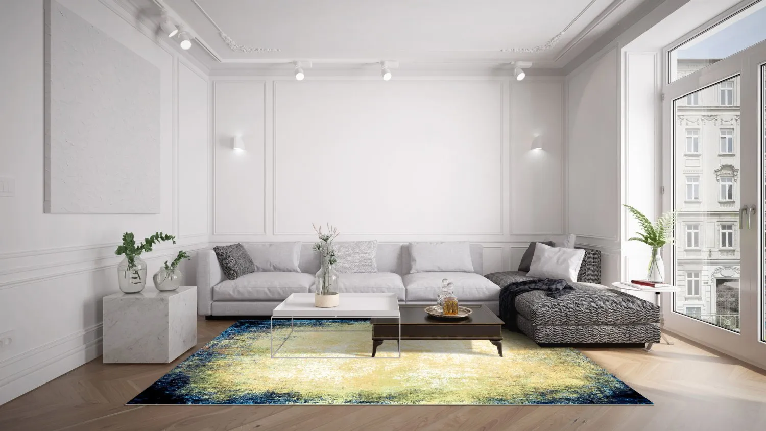 Wilton rug - Pamplona (blue)