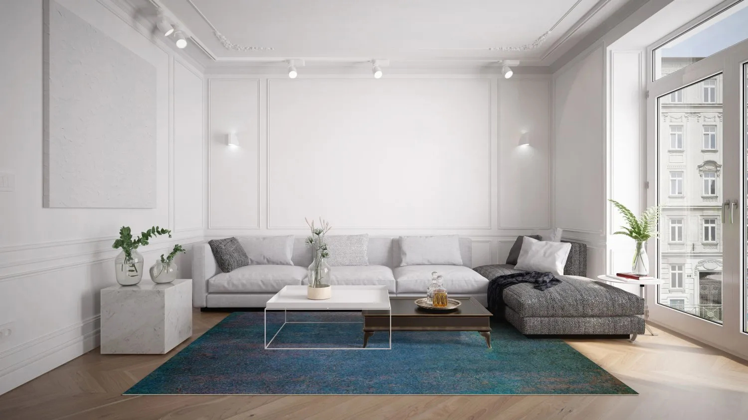 Wilton rug - Alicante (blue)