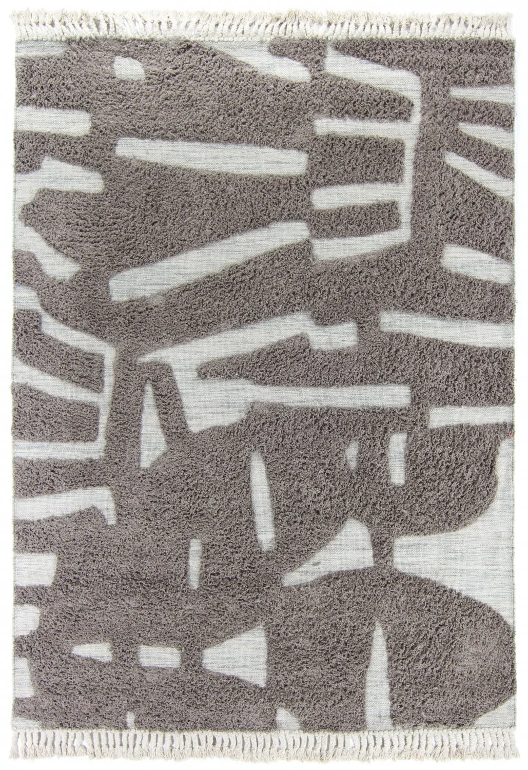 Cotton rug - Split (grey)