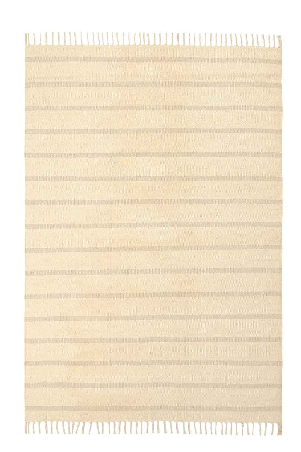 Cotton rug - Helle (offwhite/grey)