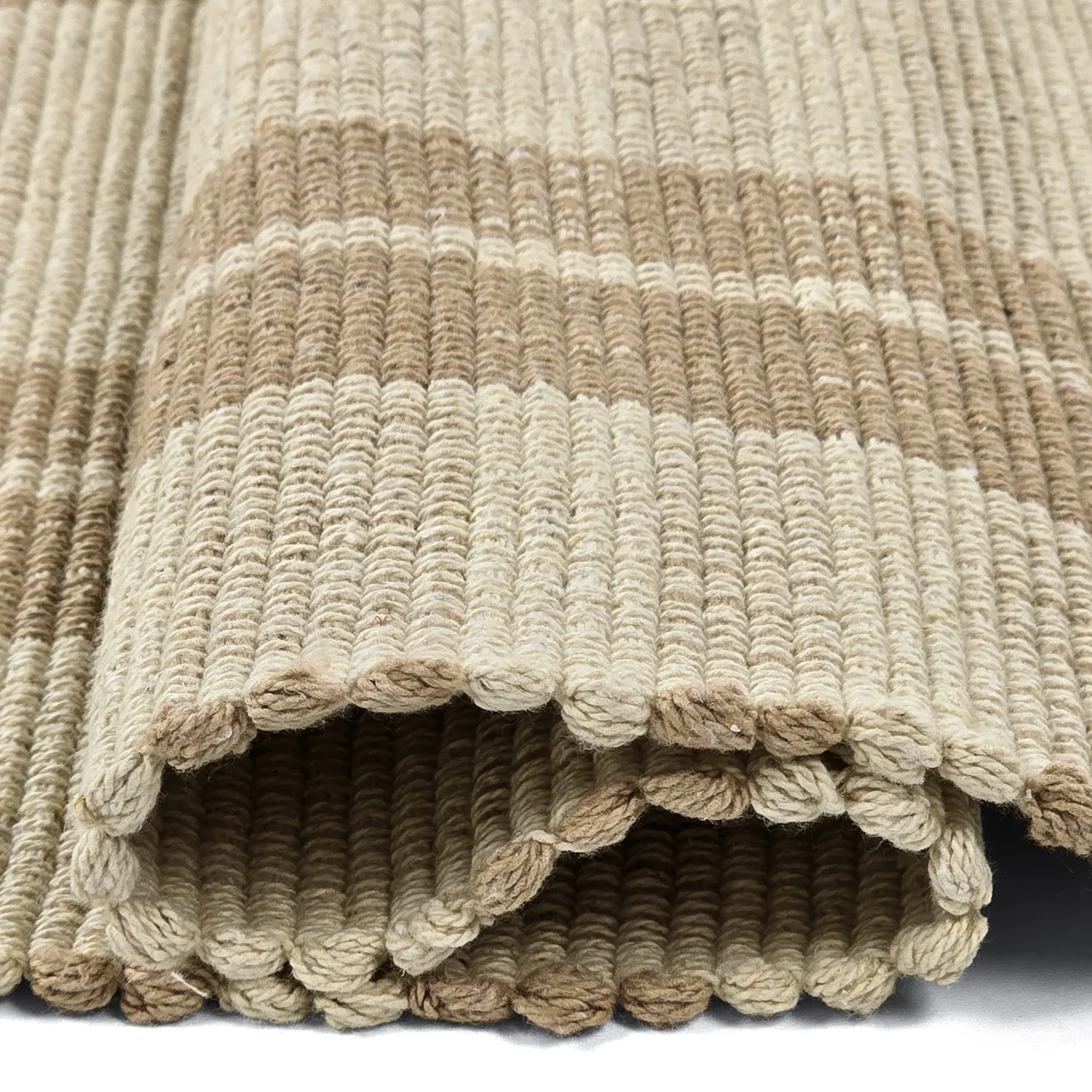 Cotton rug - Husvik (beige)