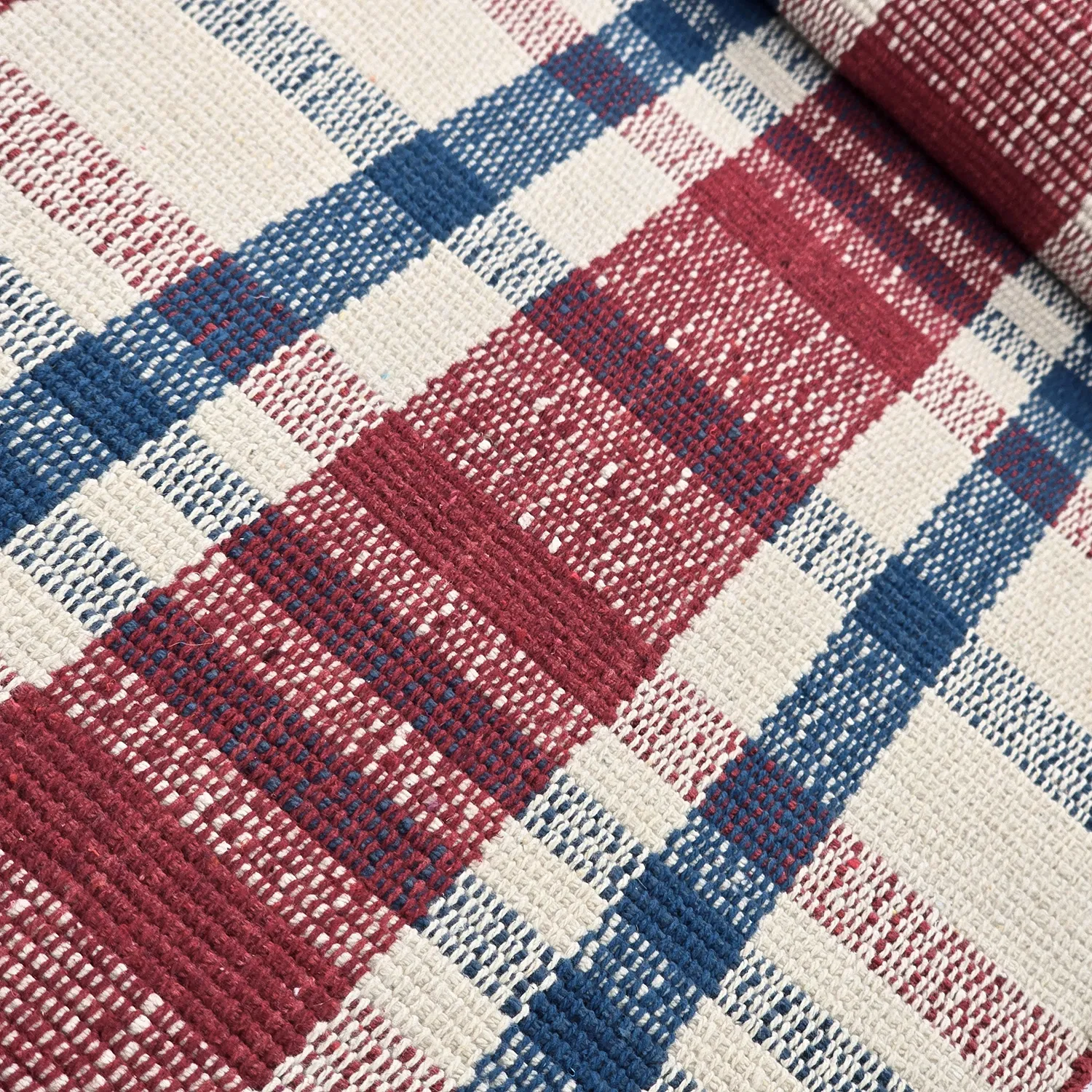 Cotton rug - Husvik (cream/multi)