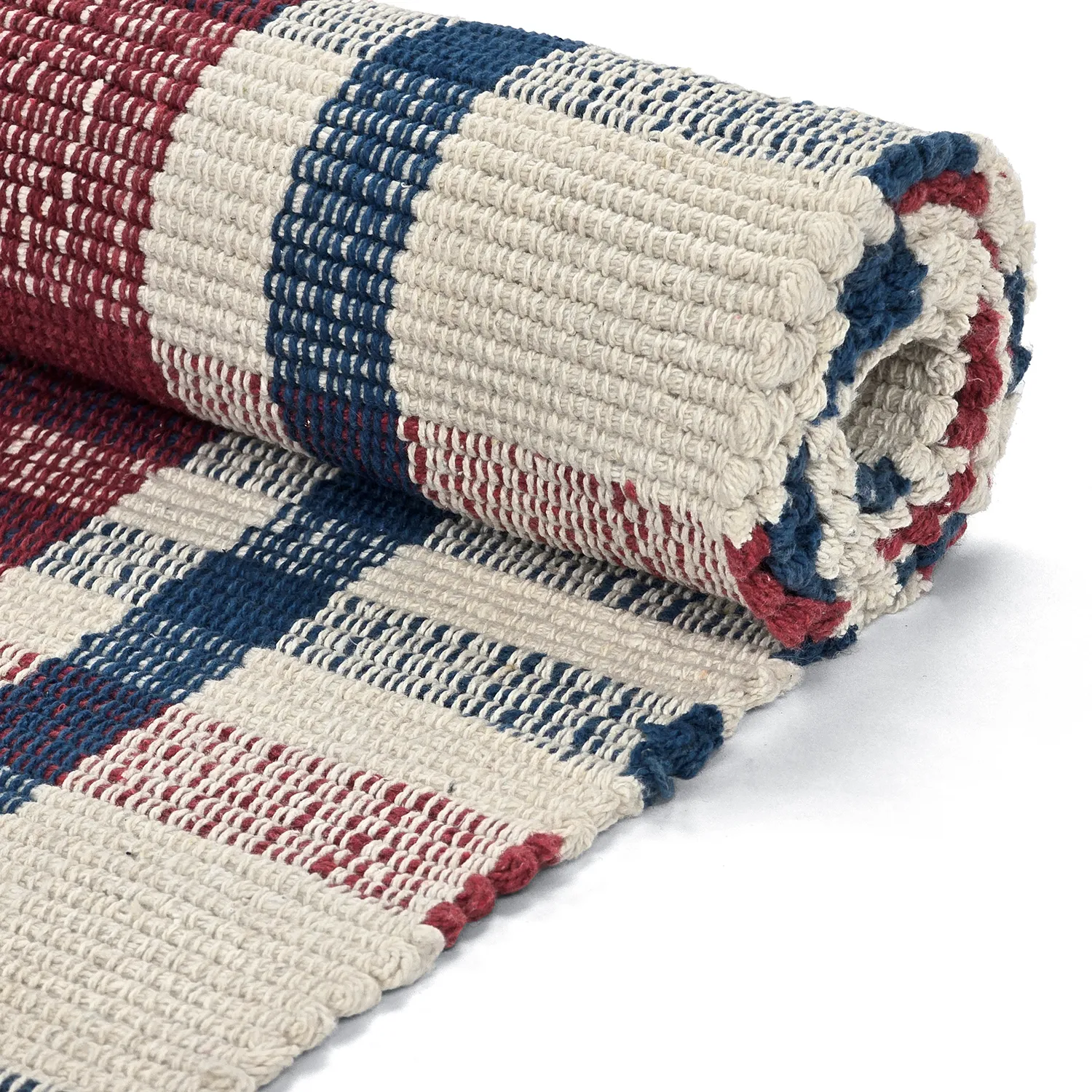 Cotton rug - Husvik (cream/multi)