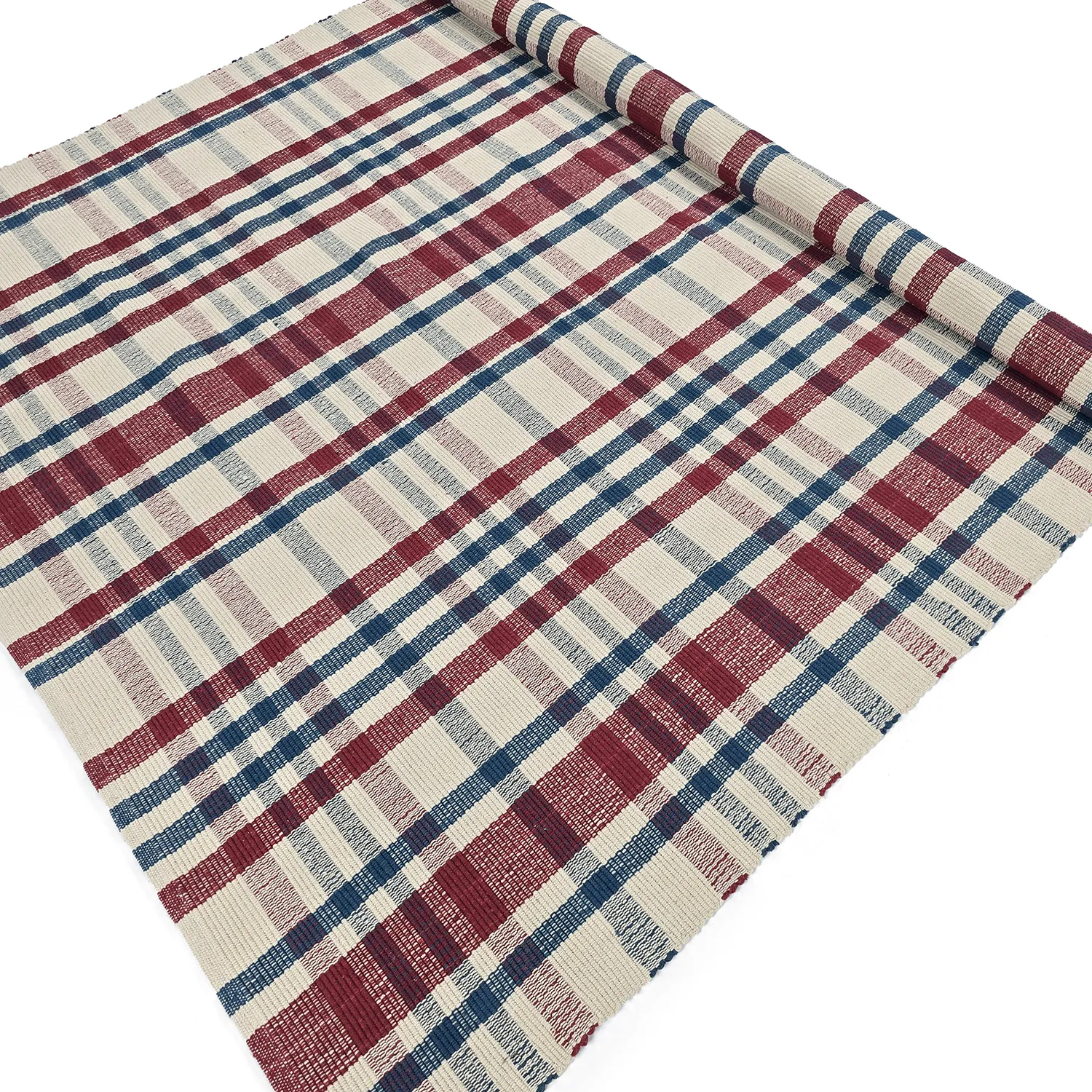 Cotton rug - Husvik (cream/multi)