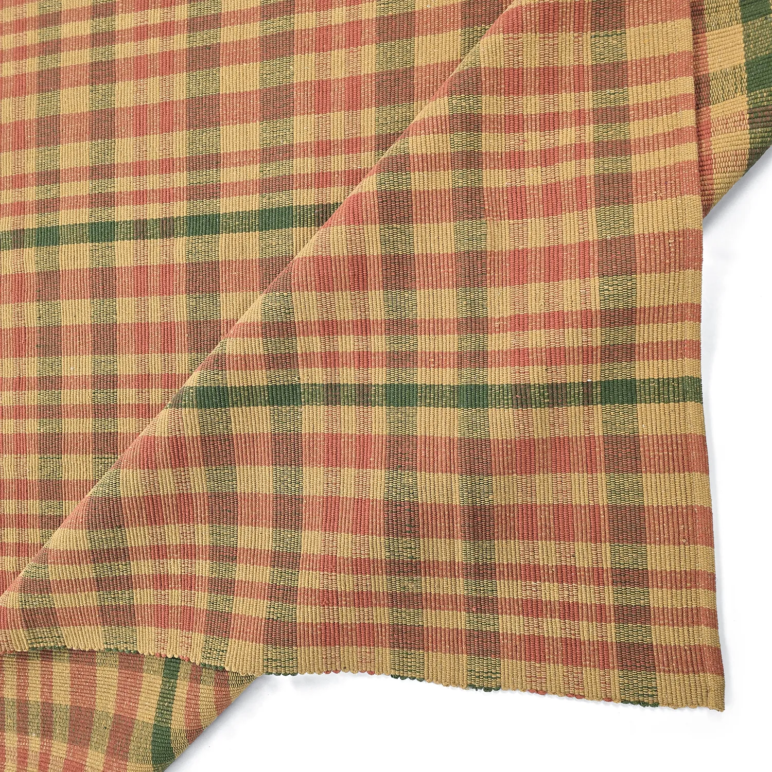 Cotton rug - Husvik (mustard/multi)