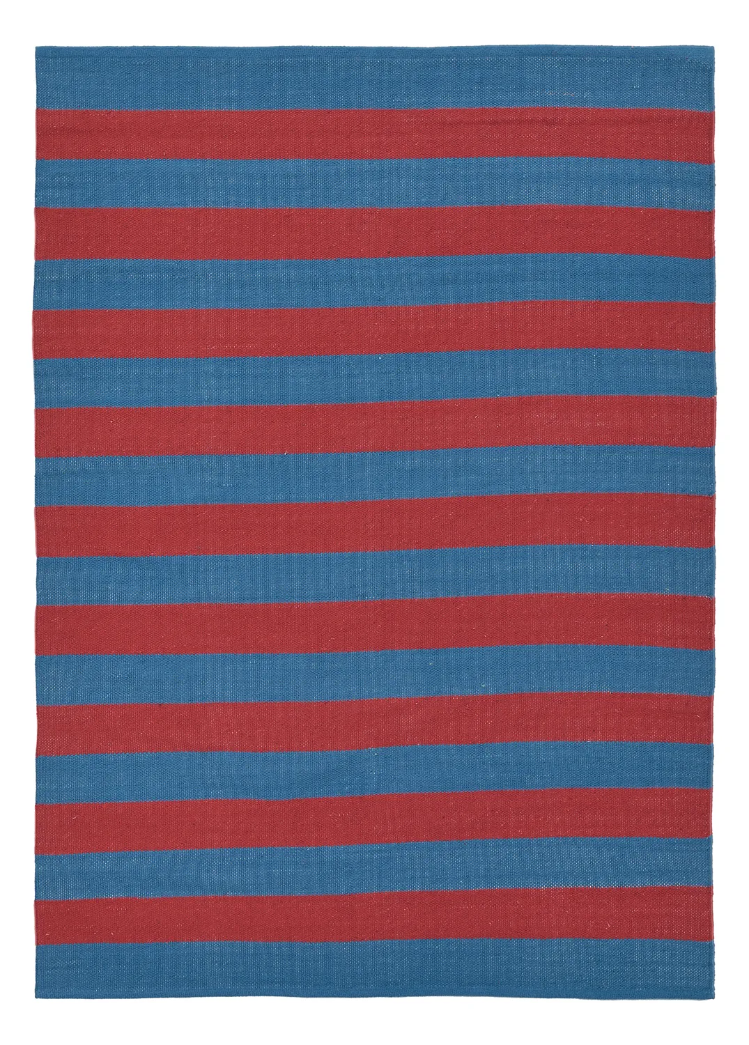 Cotton rug - Nilo (red/blue)
