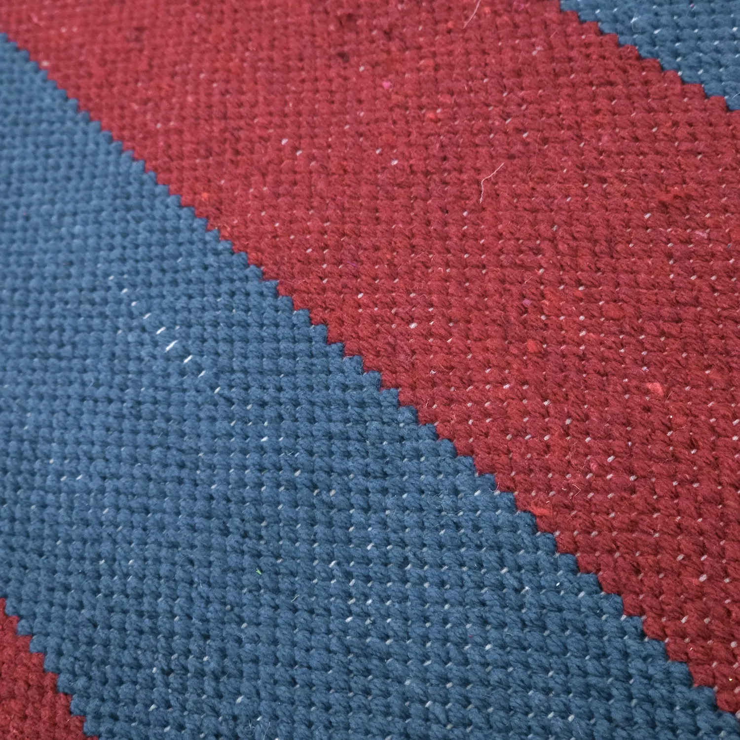 Cotton rug - Nilo (red/blue)