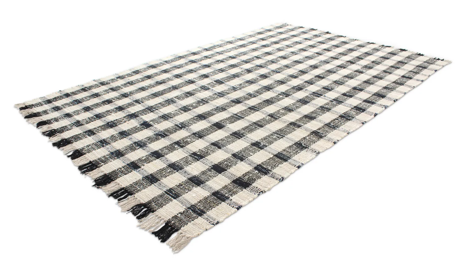 Cotton rug - Noomi (black)