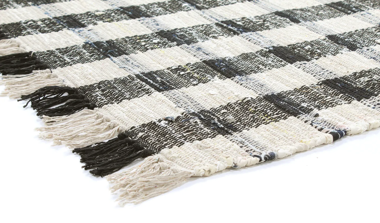 Cotton rug - Noomi (black)