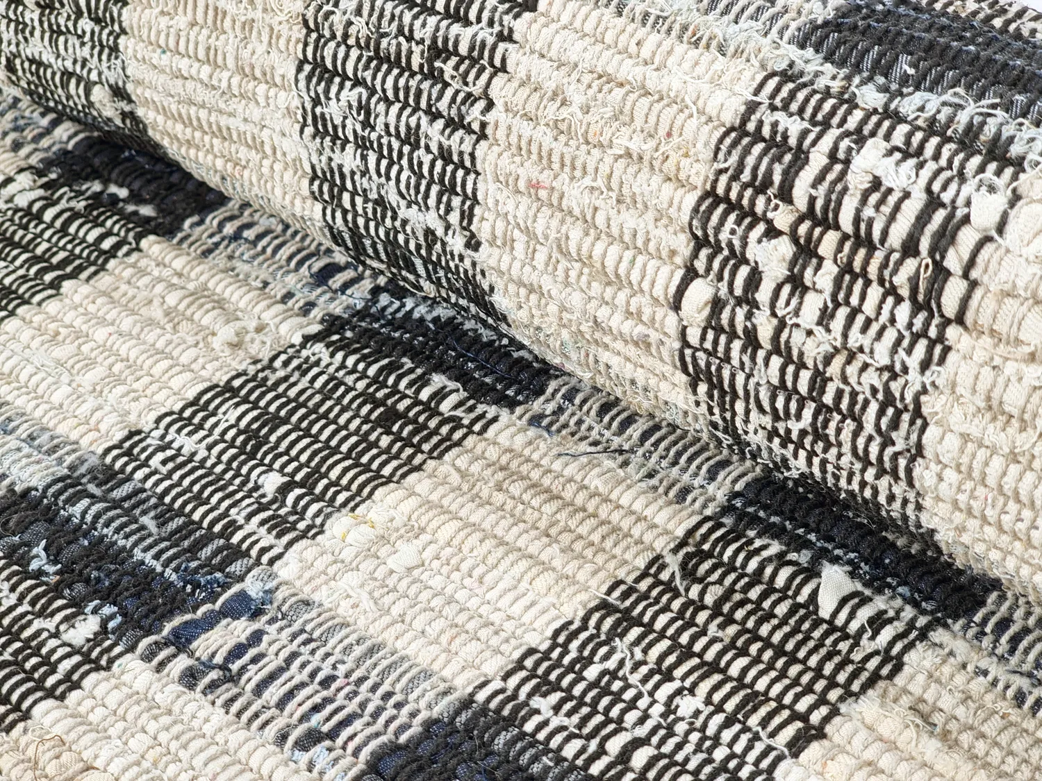 Cotton rug - Noomi (black)