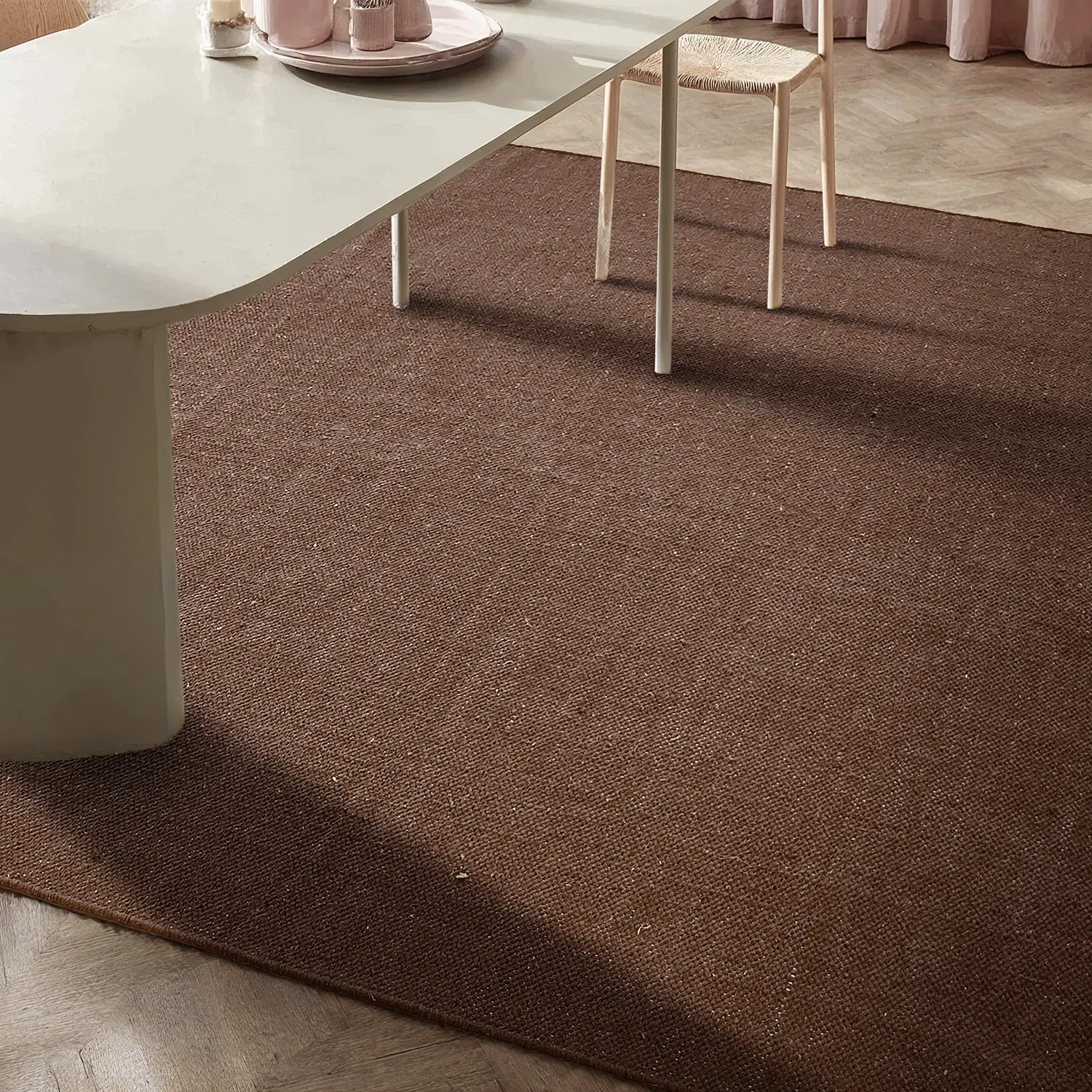 Cotton rug - Rigolet (brown)