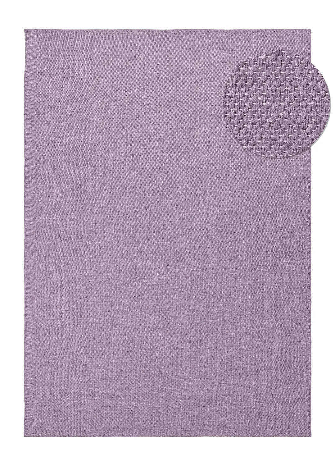 Cotton rug - Rigolet (light purple)