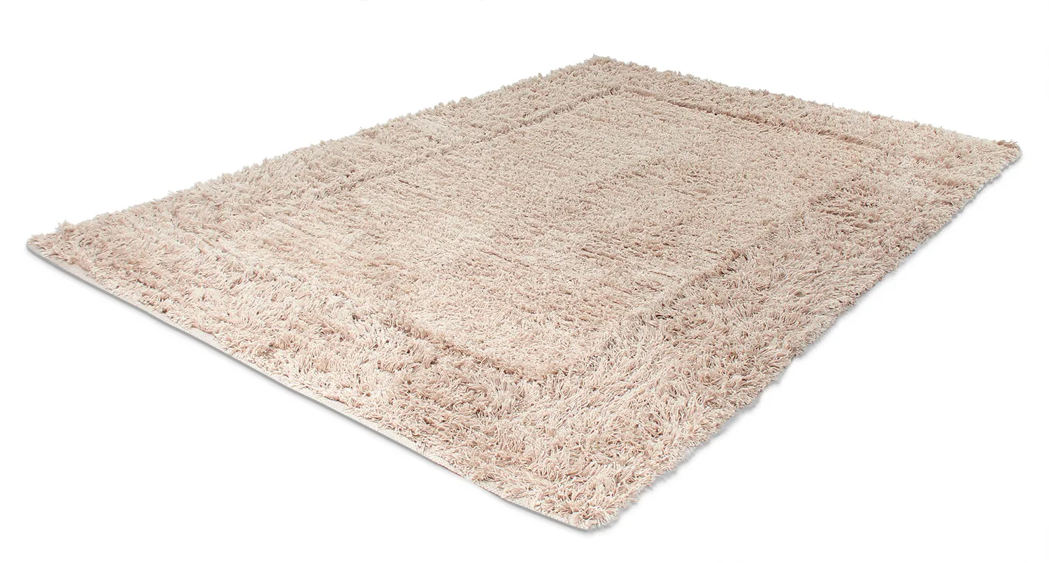 Shaggy rugs - Aline Natural Cotton Shaggy (beige)