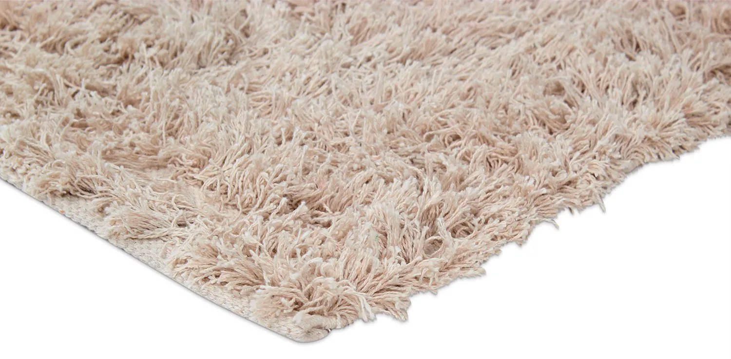Shaggy rugs - Aline Natural Cotton Shaggy (beige)