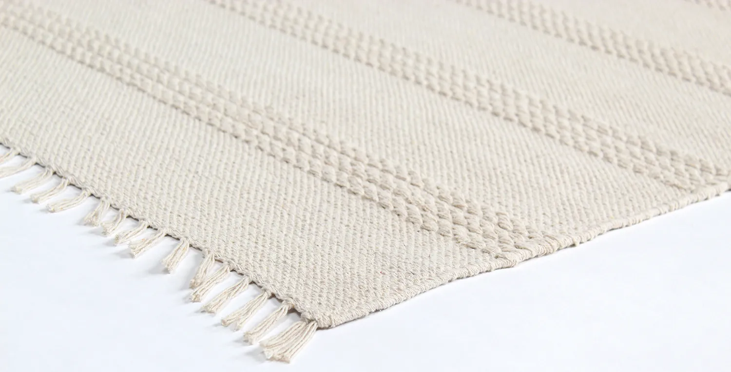 Cotton rug - Lilje (white)