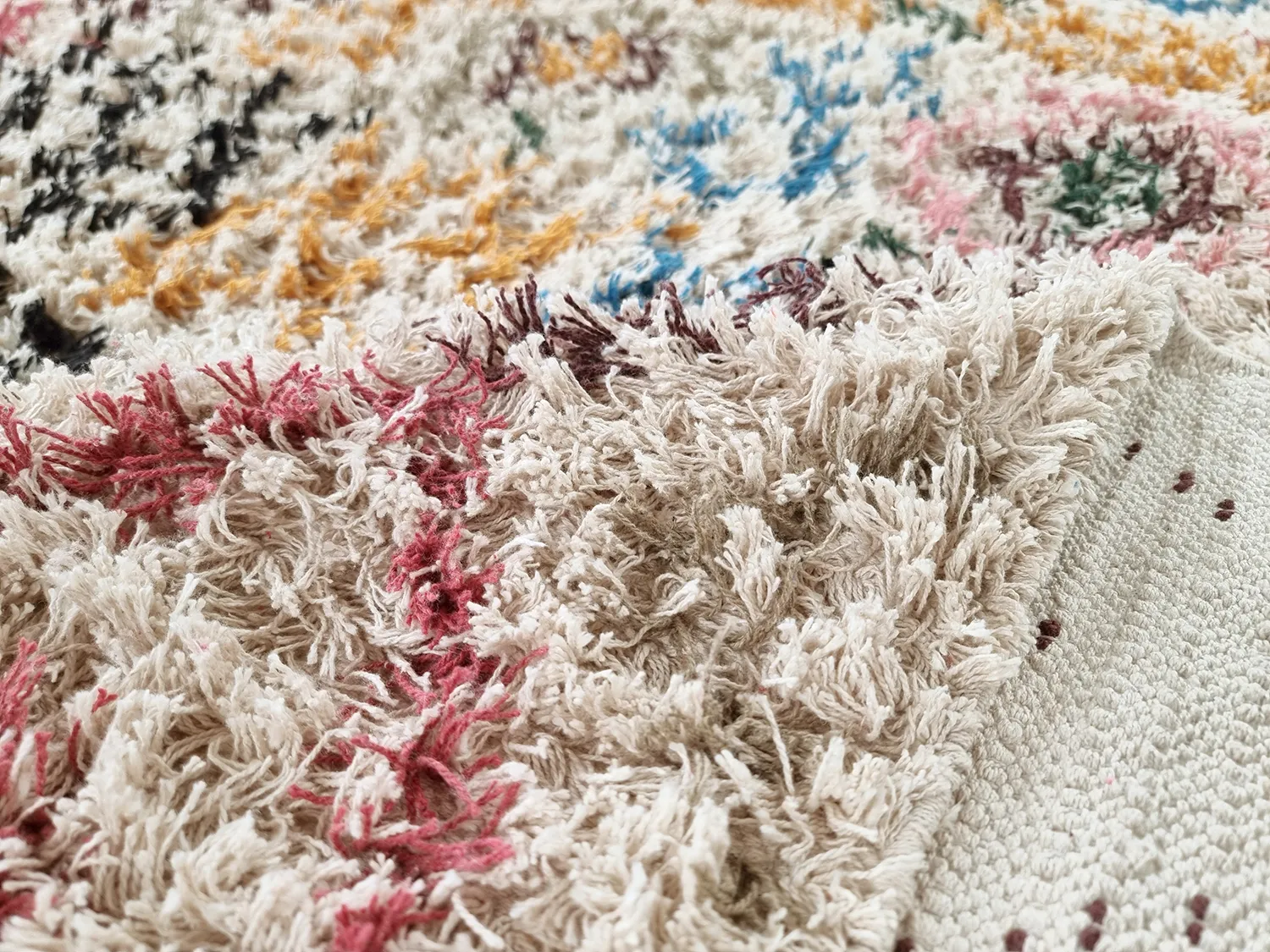 Shaggy rugs - Maloney Natural Cotton Shaggy (multi)