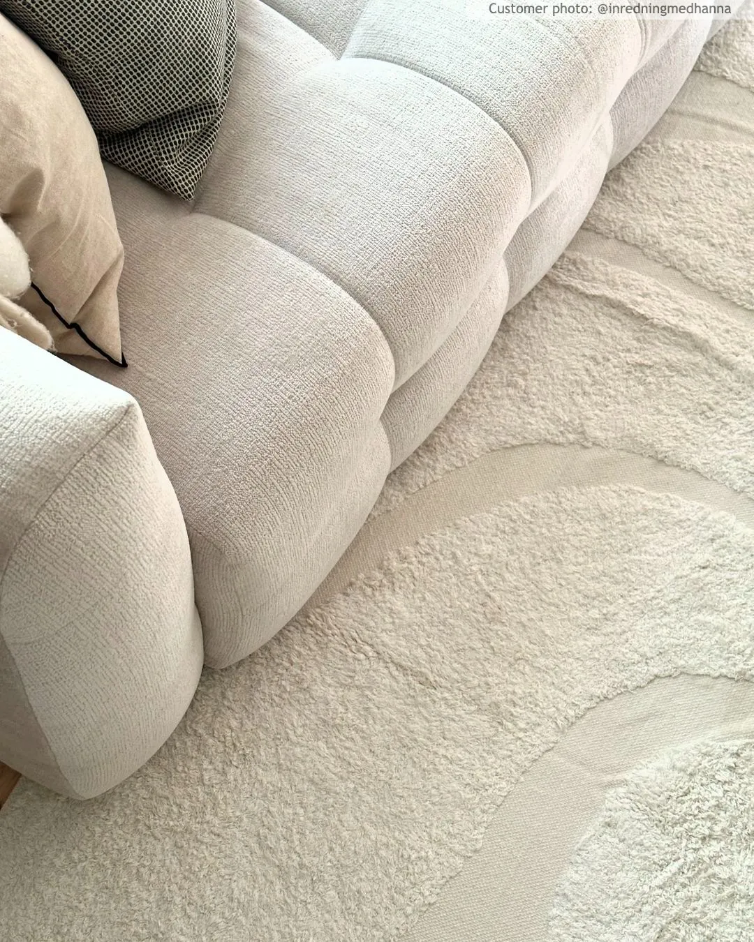 Shaggy rugs - Bonnie Natural Cotton Shaggy (offwhite)